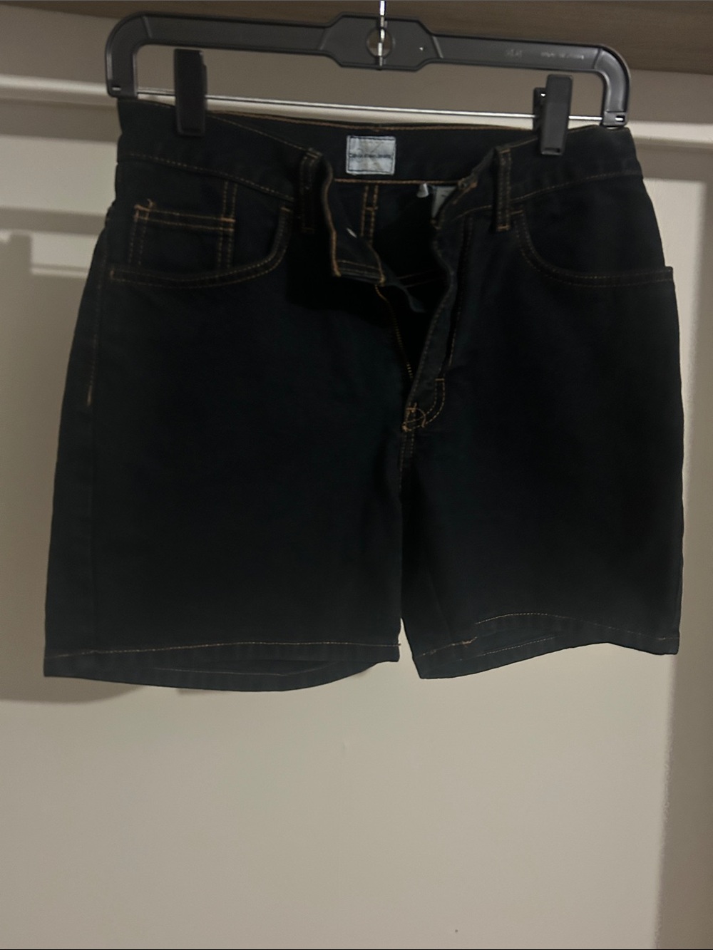 Calvin Klein women’s Black Denim Shorts - Classic Casual Style